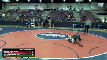 165 lbs Consolation Bracket - Cesar Martinez, Homewood Hs vs Antonio Moultry, Sparkman