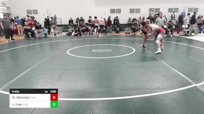 144 lbs Round Of 16 - Nathan Wolyniec, Derby/Oxford/Holy Cross vs Jaquis Lee, New London