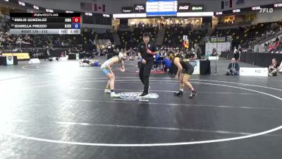 110 lbs Champ. Round 2 - Emilie Gonzalez, Iowa vs Izabella Frezzo, New Jersey City University