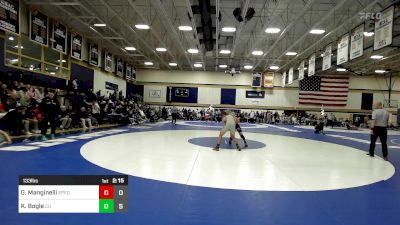 133 lbs 3rd Place - Gianni Manginelli, Springfield vs Kaya Bogle, Castleton