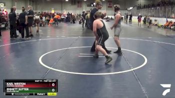 130 lbs Cons. Semi - Emmett Sutter, Hartland WC vs Kael Weston, Manton Monsters