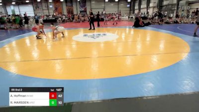 182 lbs Rr Rnd 2 - Alex Hoffman, Buffalo Valley White vs RYAN MARSDEN, Upstate Uprising