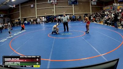 141 lbs Cons. Round 2 - Daniel Butler, Arizona Christian University vs Andrew Crites, Hope International