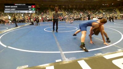 126 lbs Round Of 16 - Trypp Adcock, Eufaula Ironheads Wrestling Club vs Aidan Lakey, Tulsa Blue T Panthers
