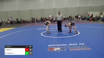 100 lbs Rr Rnd 2 - Evan Gosz, Whitted Trained vs Eric Larwin, Oregon Outlaws