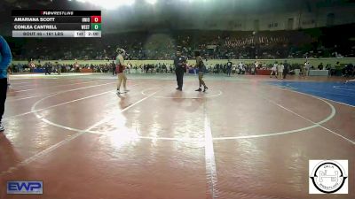 161 lbs Quarterfinal - Amariana Scott, Union Girls JH vs Conlea Cantrell, Westmoore Wresting