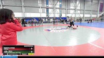 82 lbs Quarterfinal - Romyn Myer, Oregon vs Joel Vela, Askeo International Mat Club