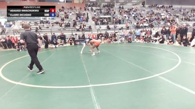 62 Finals kg Champ. Round 1 - Adaugo Nwachukwu, WCAP vs Claire DiCugno, Cardinal WC