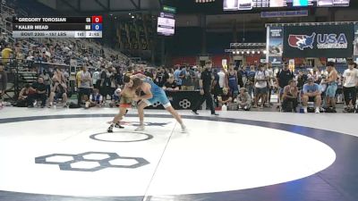 157 lbs Quarters - Gregory Torosian, California vs Kaleb Mead, Minnesota
