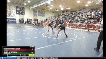 132 lbs Champ. Round 1 - Haden Hernandez, Marina vs Gael Ahumada, South Hills