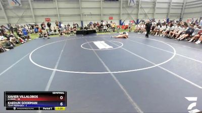 132 lbs Semis & 3rd Wb (16 Team) - Xavier Villalobos, Illinois vs Kaedun Goodman, Team Nebraska