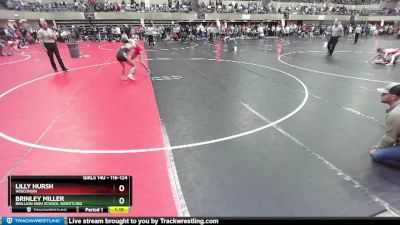 116-124 lbs Quarterfinal - Lilly Hursh, Wisconsin vs Brinley Miller, Brillion High School Wrestling