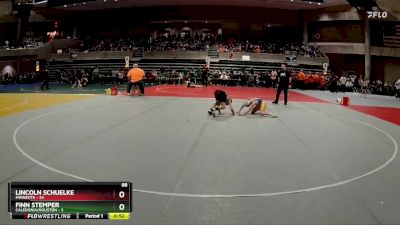 88 lbs Quarterfinals (8 Team) - Lincoln Schuelke, Minneota vs Finn Stemper, Caledonia/Houston