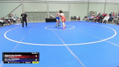 285 lbs Round 3 (6 Team) - Sebastian Rivera, North Carolina vs Rylan Madison, South Carolina