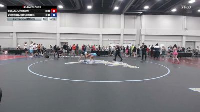 110 lbs Cons. Quarters - Bella Johnson, OTM Walter's vs Victoria Sifuentes, Gladiator Wrestling