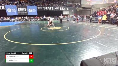 3A 113 lbs Cons. Round 3 - Isaac Miller, Evergreen (Vancouver) vs Jonah Edmund, Gig Harbor