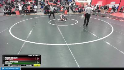 150 lbs Cons. Round 4 - Cole Porten, WAUCONDA vs Aiden Brown, Joliet (WEST)