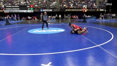 141 lbs Champ. Round 1 - Joshua Robison, North Central (IL) vs Pierre Baldwin, Central (IA)