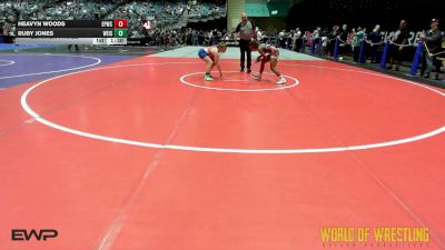 110 lbs Quarterfinal - Heavyn Woods, El Paso Wildcats vs Ruby Jones, Weiser Wrestling Club