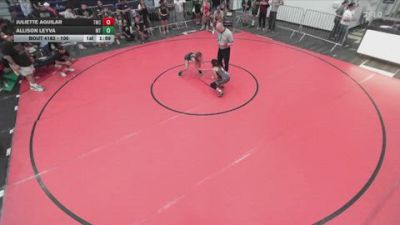 100 lbs Round 3 - Allison Leyva, Mantanona TC vs Juliette Aguilar, Threshold Wrestling Club