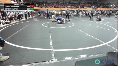 155 lbs Semifinal - Curtis Bohannan, Duncan Demon Wrestling vs Corbyn Baxter, Smith Wrestling Academy