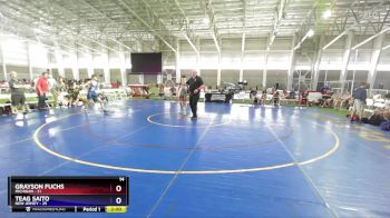 132 lbs Placement Matches (8 Team) - Grayson Fuchs, Michigan vs Teag Saito, New Jersey