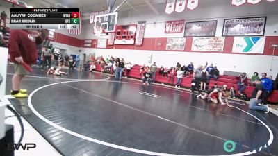 105 lbs Rr Rnd 4 - Aaliyah Coombes, Wyandotte Youth Wrestling vs Bear Medlin, Grove Takedown Club