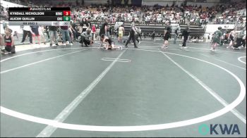 76 lbs Rr Rnd 5 - Kyndall Nicholson, Mustang Bronco Wrestling Club vs Alicen Quillin, Chickasha Youth Wrestling