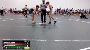 129 lbs Quarterfinal - Jeremiah Perez, Texas Select Wrestling vs Josh Davenport, LFO