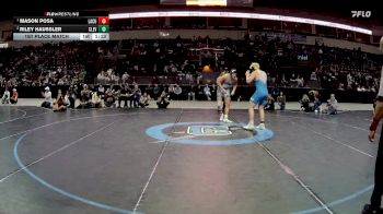 5A 285 lbs 1st Place Match - Mason Posa, La Cueva vs Riley Haussler, Cleveland