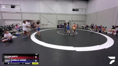 110 lbs Placement Matches (8 Team) - Lillian Goetz, Missouri vs Farah Isabella Ahmed, Virginia