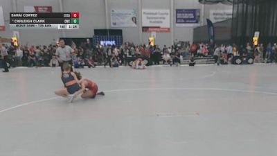 135 lbs Champ. Rd Of 16 - Sarai Cortez, Central Catholic vs Carleigh Clark, Cowboy Wrestling Club
