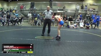 85 lbs Round 5 (6 Team) - Kassie Sapp, Michigan Grappler RTC vs Bentley Longton, Mi Pitbull