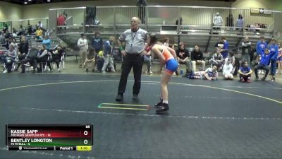 85 lbs Round 5 (6 Team) - Kassie Sapp, Michigan Grappler RTC vs Bentley Longton, Mi Pitbull