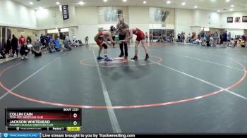 132 lbs Champ. Round 2 - Collin Cain, Team Jeff Wrestling Club vs Jackson Whitehead, Maurer Coughlin Wrestling Club