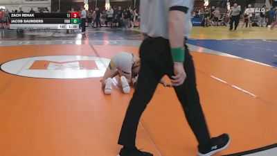 113 lbs Quarterfinal - Zach Rehak, Tj vs Jacob Saunders, Fight Club