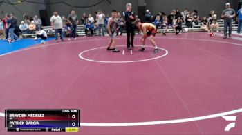 114 lbs Cons. Semi - Brayden Medelez, OR vs Patrick Garcia, CA