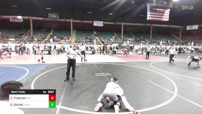 86 lbs Semifinal - Cruz Freeman, Division Bell Wrestling vs Xzavier Gomez, Thunder RTC