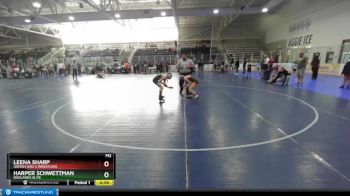 100 lbs Round 1 - Harper Schwettman, Badlands Elite vs Leena Sharp, Uintah Girl`s Wrestling