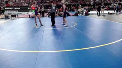 3A 157 lbs Cons. Round 2 - Andrew Martin, North Fremont vs Anthoney Casale, New Plymouth