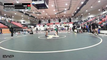 110 lbs Semifinal - Jadyn Harper, Poteau High School Girls vs Shaylee Kelly, Catoosa Wrestling