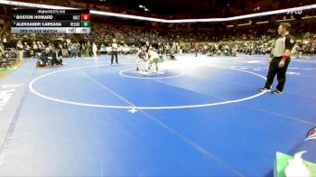 157 Class 3 lbs 3rd Place Match - Boston Howard, Holt vs Aleksandr Careaga, Helias Catholic