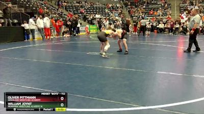 112 lbs 3rd Place Match - Oliver Pittmann, Siouxland Wrestling Academy vs William Joynt, Ironhawk Wrestling Academy IA