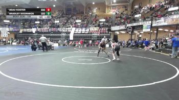 138 lbs Semifinal - Beau Koster, Hoxie HS vs Bradley Doornbos, Council Grove HS