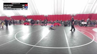 59 lbs Cons. Round 1 - Malaki Henry, La Crosse Area Wrestlers vs Will Holst, Prescott Wrestling Club