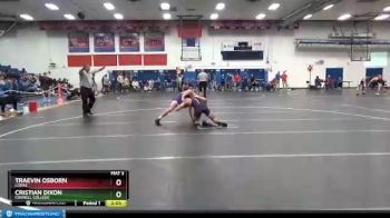 149 lbs 3rd Place Match - Traevin Osborn, Loras vs Cristian Dixon, Cornell College