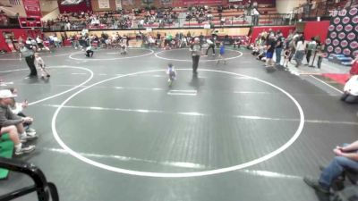 43 lbs Cons. Semis - Quinn Johnson, Cougar Wrestling Club vs Conner Weaver, 208 Badgers Wrestling Club