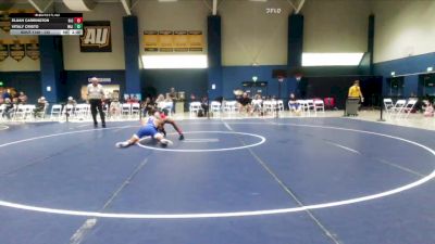 133 lbs Quarterfinal - Elijah Carrington, Belmont Abbey vs Vitaly Cristo, Washington & Lee