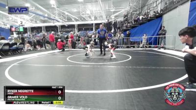 52 lbs Cons. Round 3 - Graier Vold, Milton Monsters vs Ryker Negrette, Maize