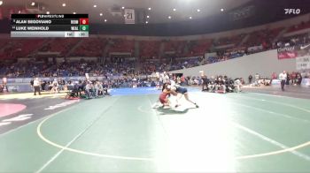 5A Boys 165 lbs Cons. Round 1 - Luke Weinhold, West Albany Boys vs Alan Segoviano, Redmond Boys